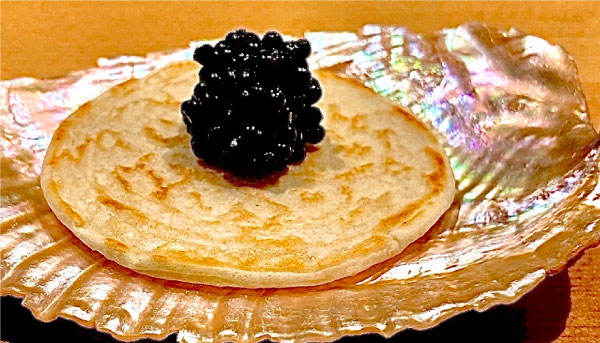 caviar & potato pancake